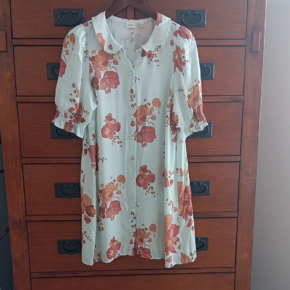 Wilfred Rose and Cream Floral Dress